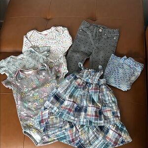 Girls 24mo/2T Lot of Onesies, Jeans, Dress